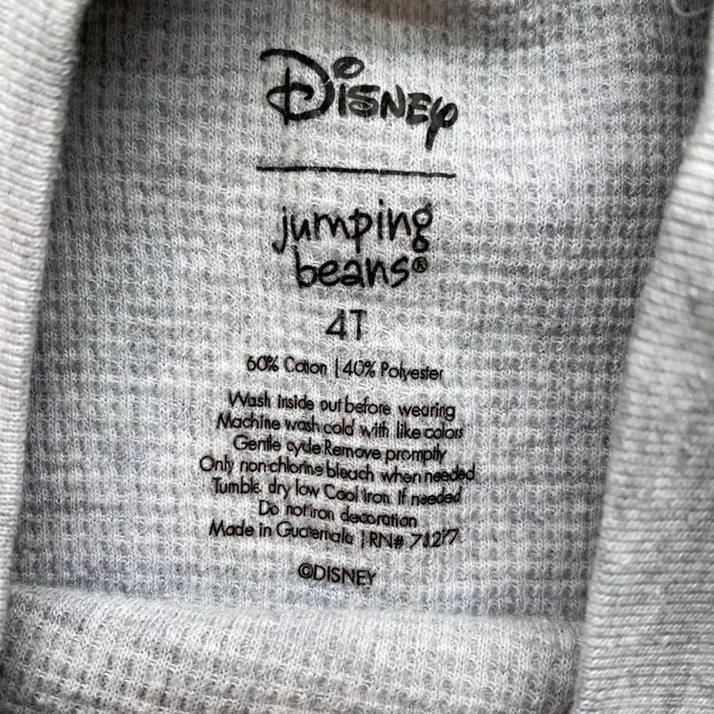 Mickey Mouse long sleeve waffle t-shirt